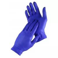 Перчатки медицинские смотровые нитриловые нестерильные неопудренные (100 шт) (Голубой; M)