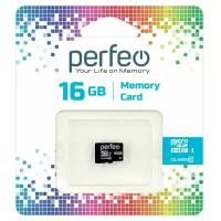 Карта памяти Perfeo microSD 16GB (Cl10) без адаптера