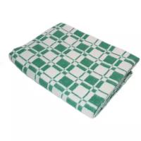 Одеяло байковое детское Элиттекс 110х140 см зеленая клетка