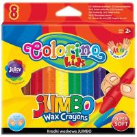 Восковые мелки Colorino "JUMBO Wax" 8 цветов CL34746PTR
