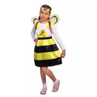 Карнавальный костюм "Пчёлка Жужа", сарафан, крылья, маска, р. 28, рост 98-104 см