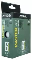 Мячи для настольного тенниса STIGA Master ABS 1* (6 шт.) белый