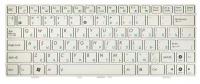 Клавиатура для ноутбука Asus Eee PC 904H, 905, 1000 Series. Плоский Enter. Белая, без рамки. PN: V0215621S3.