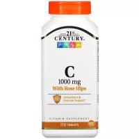 21st Century - Vitamin C with Rose Hips - 1000 мг (110 таблеток) - витамин C с шиповником для усиленной поддержки иммунитета