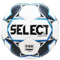 Мяч футбольный SELECT Contra FIFA арт. 812317-102, р.5, FIFA Quality, 32пан., ПУ, руч. сш, бело-чер-син