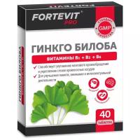 Fortevit Pro Гинкго Билоба+В1+В2+В6 таб., 40 шт