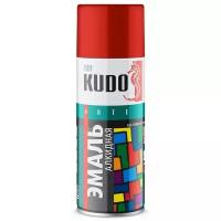 Краска спрей универсальная белая глянцевая RAL 9003, 520 мл. KUDO KU-1001