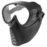 Очки-маска для езды на мототехнике, визор прозрачный, черный 5350966