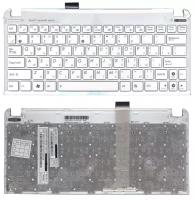 Клавиатура для ноутбука Asus Eee PC 1011PX, русская, белая с белым топкейсом