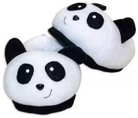 Тапочки Пухлые панды белые размеры 34-35