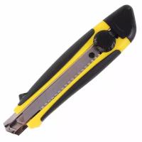 BRAUBERG Нож универсальный 235402 18 мм желтый/черный