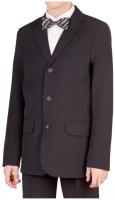 Школьный пиджак для мальчика Инфанта, модель 0507, цвет черный, размер 134-64