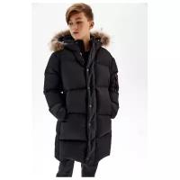 Пуховое пальто с натуральным мехом, Pulka, PUFWB-126-10320-104