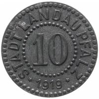 Германия (Ландау) нотгельд 10 пфеннигов 1919