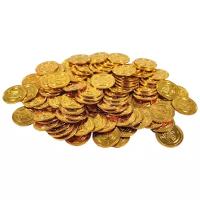 Золотые монеты Пиратский сундук 100 шт