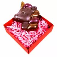 Шоколадная фигурка из бельгийского шоколада "Единорожек