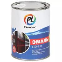 Эмаль Profilux, ПФ-115, алкидная, глянцевая, черная, 0.9 кг