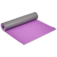 Коврик для йоги и фитнеса Bradex SF 0689, 190*61*0,6 см, двухслойный фиолетовый (Yoga mat 190*61*0,6 cm double layer purple/gray)