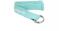 Ремень для йоги STARFIT Core YB-100 180 см, хлопок, мятный