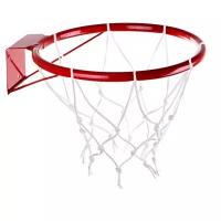 Корзина/кольцо баскетбольное детское, с упором и сеткой, на 5-7 лет, диаметр 29,5 см, малое