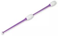 Булавы для художественной гимнастики вставляющиеся INDIGO (пластик,каучук) IN018 Фиолетово-белый 41 см