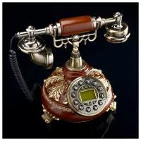 Ретро-телефон "Альсено", выложенный лаврами, 23 х 26 см 2712635