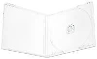 Коробка CD Jewel Box Clear для 1 диска (прозрачный трей), 10 мм, упаковка 5 шт.