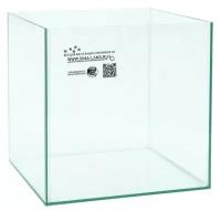 Аквариум куб без покровного стекла, 27 литров, 30 х 30 х 30 см, бесцветный шов