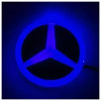 4D логотип Mercedes-Benz (Синий)