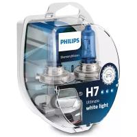 Лампа автомобильная PHILIPS H7 12V 55W 5000K DiamondVision 12972DV (2шт)