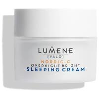 Lumene Valo Overnight Bright Sleeping Cream Contains Vitamin C Восстанавливающий крем-сон для лица