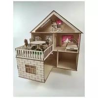 Кукольный домик / Домик для кукол / Мебель для кукол / Набор для творчества / Конструктор