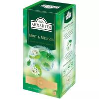 Чай зеленый Ahmad Tea Mint & Melissa в пакетиках, 25 шт., 1 уп