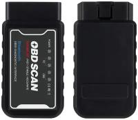 BROM / Диагностический автосканер ELM327 v 1.5 Bluetooth OBD2 для Android Windows / Чип PIC18K25F80 / Черный