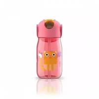 Бутылочка детская Zoku с силиконовой соломинкой 415 мл розовая ZK201-PK