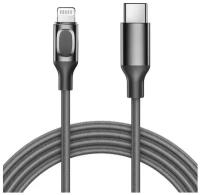 Зарядный кабель для iPhone, iPad и iPod \ Кабель Rock AutoBot Type-C - Lightning 1м (Черный)