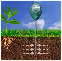 Анализатор почвы 3в1, Ph метр грунта, измеритель влажности почвы, измеритель интенсивности света, цвет микс