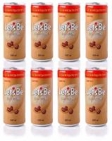 Кофейный напиток Lotte Let's Be Cappuccino (Капучино) / 8 банок по 240 мл