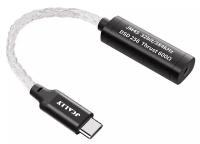 Усилитель для наушников DAC с ЦАП USB Type C - 3,5 мм, черный, JCALLY JM45