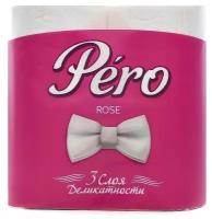 Бумага туалетная ароматизированная Pero Rose 3-слойная белая (24 рулона в упаковке)