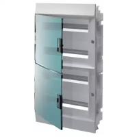 Шкаф в нишу ABB Mistral41 72М (4x18) зеленая прозрачная дверь c винтовым клеммным блоком 1SLM004101A1210