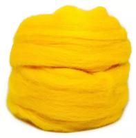 Шерсть для валяния полутонкая, 50 гр., Astra&Craft (104 желтый)