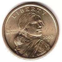 (2003d) Монета США 2003 год 1 доллар Сакагавея AU