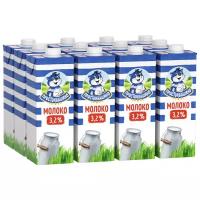 Молоко Простоквашино ультрапастеризованное 3.2%, 12 шт. по 0.95 л