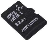 Флеш карта microSDHC 32GB Hikvision HS-TF-C1(STD)/32G/Adapter (с SD адаптером) R/W Speed 92/20MB/s, V10