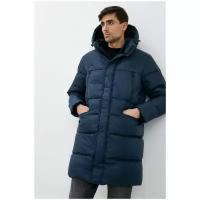 Пуховик baon Пуховое пальто с капюшоном Baon, размер: 3XL, синий