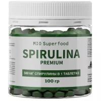 Спирулина (100г 200 таб. по 500 мг. прессованная в таблетках 100 гр, натуральная водоросль спирулина суперфуд