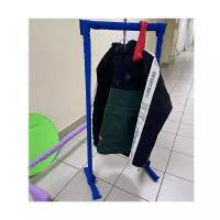 Вешалка напольная для одежды детская П-образная высота 1 м. / ширина 1.5 м. GOZHY (синяя)