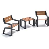 Комплект уличной мебели «Street Cafe Stone» 740 (два кресла и столик), термососна