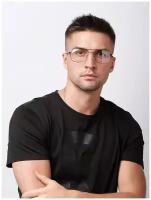 Оправа Oliver WOOD для очков для зрения мужская, имиджевые очки, прямоугольная оправа, футляр и салфетка в подарок